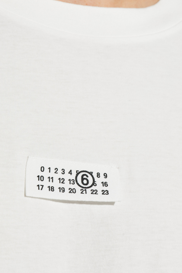 MM6 ロゴTシャツ　ホワイト　12Y ラスト1点！ White T - shirt with logo MM6 Maison Margiela